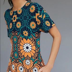 Maeve Floral Shift Mini Dress